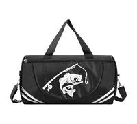 Generico Mochila de - Bolsa deportiva con hombro ajustable, bolsa para equipo de | para exterior, playa, camping, lago, agua salada, agua, kayak, barco, Negro , Fare riferimento alla descrizione