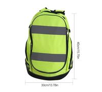 Genérico Mochila de Ciclismo | Alta Visibilidad Múltiples Bolsillos - Mochila Cómoda Verde - para Móviles Tarjetas Botellas Viajes en Familia Excursiones Camping