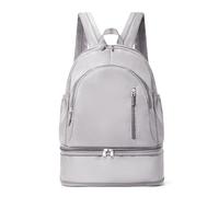 Genérico Mochila de ginásio leve para mulher e homem com compartimento para sapatos, bolsa desportiva impermeável com bolso húmido