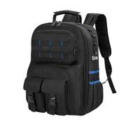 Genérico Mochila De Herramientas - Base Rígida Organizador - Mochila Para Técnico Con Múltiples Bolsillos - Para técnico, carpintero, fontanero, bricolaje, exterior y