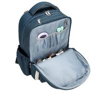 Generico Mochila De Pañales Para Mujer - Bolsa De Pañales Impermeable Multifunción De Dos Capas - Bolsa Impermeable Multifuncional Para Ropa Infantil De Gran Capacidad, Azul oscuro, Fare riferimento