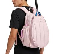 Genérico Mochila De Tenis - Poliéster, 12,5 X 7,7 X 15,3 Pulgadas De Tenis Organizador De Raqueta Acolchado | Deportiva Multiusos con Compartimento Aislado, Mochila para Raqueta para Pickleball, Bá
