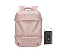 Generico Mochila de viaje con envasado al vacío - Mochila maleta ampliable impermeable 48 L, bolsas compresores para ahorrar espacio en camping, , viaje, desplazamiento de emergencia, Rosa