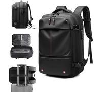 Genérico Mochila de viaje multifuncional con capacidad ampliable hasta 60 litros, impermeable y antirrobo, ideal para actividades al aire libre, fitness y uso en la oficina.