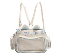 Genérico Mochila De Viaje Para Mujer | Portaobjetos Multicompartimento | Transparente Ligera Para Chicas,para Oficina, Escuela, Universitario, Fin de Semana, Excursión, Senderismo, Exterior