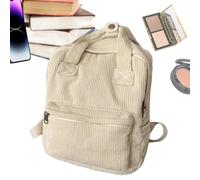 Genérico Mochila Escolar Acanalada Gran Capacidad De Almacenamiento Y Asa | Mochila Estética Para Estudiantes Educación Secundaria Y Universidad Chicas Chicos Mujeres Y Hombres