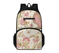 Genérico Mochila Escolar Adolescente Plantas Verdes Rosadas Mochila Grande Para Regalos Escolares, Escuela Primaria O Escuela Secundaria Grande Capacità