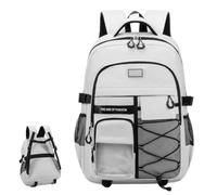 Genérico Mochila Escolar NiñA - Mochila High Cidelity Capacidad Viaje Diario Hombre Compartimento Agua Organización Sencilla Ordenador Portátil Impermeable Resistente Deportiva