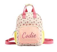 Genérico Mochila Guarderia Niña Personalizada, Bolsas Merienda Bebe Personalizado, 28 x 23 cm Mochilas Infantil Pequeña Niña para Colegio, Vuelta al Cole, Escolar & Viaje (Fresa)