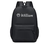 Genérico Mochila Guarderia Personalizada, Mochila Infantil, Negro
