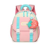 Genérico Mochila Infantil Personalizada con Nombre - Mochila Escolar Bordada para Niños y Niñas, desde Infantil hasta Primaria, Mochila de Viaje y Escolar (Rosa)