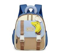 Genérico Mochila Infantil Personalizada con Nombre - Mochila Escolar Bordada para Niños y Niñas, desde Infantil hasta Primaria, Mochila de Viaje y Escolar (Azul)