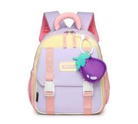 Genérico Mochila Infantil Personalizada con Nombre - Mochila Escolar Bordada para Niños y Niñas, desde Infantil hasta Primaria, Mochila de Viaje y Escolar (Morado)