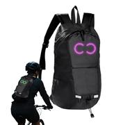 Genérico Mochila Led para Moto Mochila Luminosa Dinámica Para Viaje | Gran Capacidad Ciclismo Acampada Senderismo Deporte Escuela Actividades