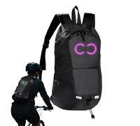 Genérico Mochila Led para Moto Mochila Luminosa Dinámica Para Viaje | Mochila Impermeable para Portátil, Teléfono, Equipo Deportivo y Accesorios