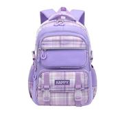 Genérico Mochila ligera para niñas de primaria, ideal para niños de 1.º, 3.º, 6.º y 9.º grado, de 5 a 15 años. (Purple, L)