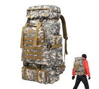 Genérico Mochila Militar Para Hombres - Bolsa Militar De Gran Capacidad De 80 L, Resistente Al Agua YDesgarro, Mochilas De Asalto Para Hombres Senderismo Caza Viajes Aire Libre Montañismo