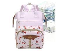 Generico Mochila Para Bolsa De Pañal - 38x26x18 Cm Mochila Para El Bolso Para Niños, Bolsas De Pañales, Para Pañal De Maternidad De Gran Capacidad Impermeable, Bolsa De Guardería, morado, riferimento