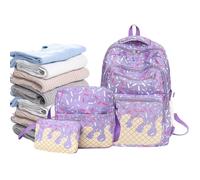 Genérico Mochila para Guardería 3 Piezas Bolsa de Libros con Estética de y