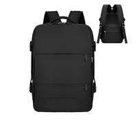 Generico Mochila para ordenador portátil | Porta ropa bolsa para objetos personales | Multi-tarea, impermeable, acolchada, ligera, antirrobo, para viajeros, mujeres, hombres, Negro, riferimento