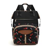 Genérico Mochila para pañales, bolsa para pañales de maternidad con bolsillos aislados para biberones, bolsa de guardería con cambiador para papá, madre, padre, mujeres, hombres, niños y niñas