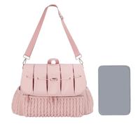 Generico Mochila para pañales, Mochila para pañales | de gran capacidad | Bolsas multifuncionales para mamás, bolsas de pañales impermeables con cambiador, Rosa, Consulte la descripción