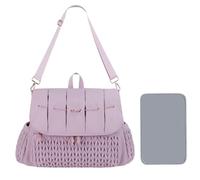 Generico Mochila para pañales para mamá, de pañales, mochila cambiadora | Bolsas multifuncionales para mamás, bolsas de pañales impermeables con, violeta, Consulte la descripción, Consulte la
