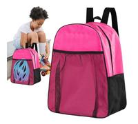 Generico Mochila para patines - Bolsa grande impermeable con compartimentos para patines, paquete deportivo multifuncional | Cómodos para patinaje sobre ruedas para el transporte de equipos de hockey