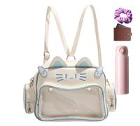 Genérico Mochila Pequeña para Mujer | Elegante y Multicompartimentos | Transparente Ligera Para Chicas | para Oficina, Escuela, Universitario, Fin de Semana, Excursión, Senderismo, Exterior