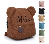 Genérico Mochila Personalizada Niño - Oso, Polyester, 10L, 28x27cm