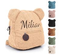 Genérico Mochila Personalizada Niño - Oso, Polyester, 10L, 28x27cm