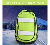 Genérico Mochila Reflectante - Gran Capacidad Alta Visibilidad | Mochila con Tiras Reflectantes,para Móviles Tarjetas Botellas Viajes en Familia Excursiones Camping