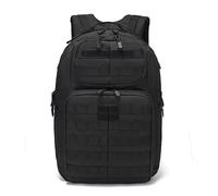 Genérico Mochila Táctica Grande de 45 l con MOLLE, Compartimento Para Portátil y Múltiples Compartimentos Organizadores. Mochila Resistente.(Black)