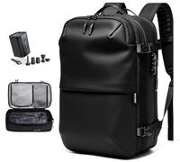 Genérico Mochila Viaje Cabina Avion 40x20x25 50L Compresión Al Vacío Con Bomba, Mochila Al Vacío Con USB, Impermeable, Maleta Cabina, Ryanair