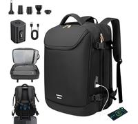 Genérico Mochila viaje cabina avion 40x20x25 con compresión al vacío y bomba. Mochila de viaje impermeable con carga USB, bolsa al vacio ropa, maleta cabina, mochila al vacío, Ryanair