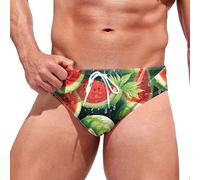 Genérico Moda para Hombre Ocio Hawaii y cómodo Natación Aguas Termales con bañador Triangular Troncos (Mint Green, M)