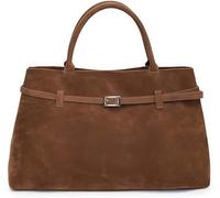 Genérico Modavo Vintage Faux Suede Bag Large CapacityShoulder Bag Handbag Women's Large Brown Suede Top-Handle Work Handbag (brown)