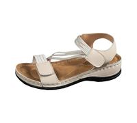 Genérico Modelismo Sandalias lataforma caladas uela uave versátiles color sólido casuales m da Sandalias Verano Para Mujer ligeros cómodos elegantes (White, 41)