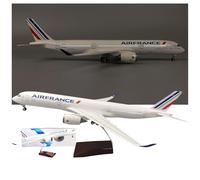 Genérico Modelo De Avión A350 Air France 47 Cm con Luces, Réplica Realista Aviación Civil For Coleccionistas Y Decoración del Hogar(Upgrade)