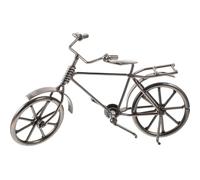 Genérico Modelo de Bicicleta Retro en Miniatura de Hierro, Adorno Decorativo Vintage Pequeño para Escritorio, Sala o Despacho, Decoración Artística para Hogar, Pieza Única de Colección