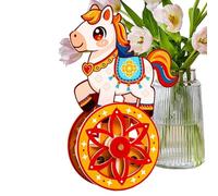 Genérico Modelo de Caballo,Juego Mental de Montaje con Base Auto-Balanceante - Decoración de Caballo de Madera,para Hombres Mujeres Adolescentes Hogar Cumpleaños Navidad y Acción de Gracias