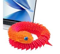 Genérico Modelo de Serpiente articulado, Serpiente articulada Impresa en 3D | Juguete de Animales Serpientes articulados inquietos - Ornamento de Escritorio de Juguetes sensoriales del Modelo de CREA