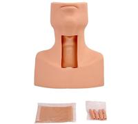Genérico Modelo de Simulador de Traqueostomía, Modelo de Entrenamiento de Traqueotomía de Cartílago de Maniquí, Cuidado de Cricotirotomía de PVC para Práctica en Estudio de Laboratorio