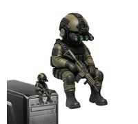 Genérico Modelo de Soldado | Figuritas 3D Impresas | Estatua De Fuerzas Especiales Armadas,para el hogar, Oficina, Vitrina, Entrada, Monitor, PC, Sala Juegos, Hombres, Fans y Veteranos