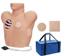 Genérico Modelo de Toracentesis y Drenaje, con Módulo de Piel, Simulador a Tamaño Real de Neumotórax y Derrame Pleural Cerrado para Entrenamiento de Habilidades de Enfermería
