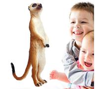 Genérico Modelo De Vida Silvestre - Caucho Rígido 4x1,8x7,2 Cm | Figurita De Animal De La Jungla Maciza Y Escultura De Mangosta En Miniatura | Juguete Instructivo para Niños Y De Coleccionismo