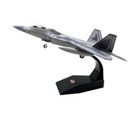 Generico Modelo F-22 Raptor de aleación fundida a escala 1/100 - Avión coleccionable de la Fuerza Aérea de Estados Unidos