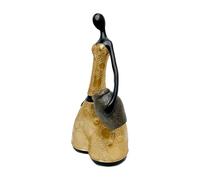 Genérico Modern Abstract Art Sculpture - Resin Female Body Figurine Holding Jar for Home, Office, or Studio, Aesthetic Decoration Accent for Desktop, Living Room, Bedroom, and Wine Cabinet