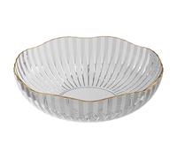 Genérico Modern Fruit Bowl - Perfectly Integrated Adds Stylish Touch | Smooth Sturdy Material Countertop Organizer | Living Room Coffee Table Dried Fruits Candy Bread Snacks Plate 25x25x7.3cm