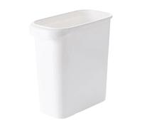 Genérico Modern Kitchen Container Elegant Slim Bathroom Trash Bin With Capacity High Durability Decorative Garbage，Compatible For Easy(White)